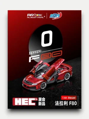 AR Box x BBR Models 1:64 Ferrari F80 Classic Red Full Opening (HEC Limited Exclusive)