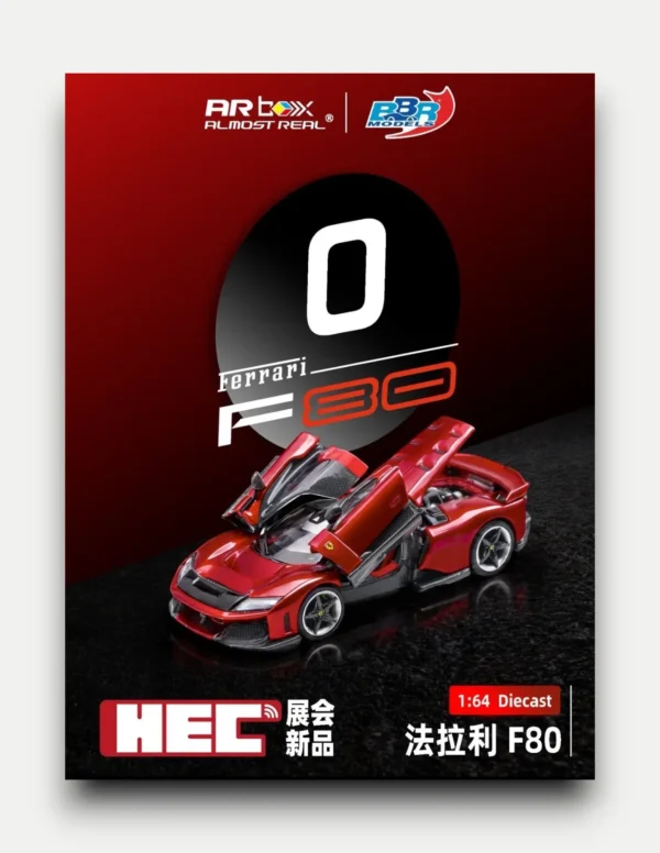 AR Box x BBR Models 1:64 Ferrari F80 Classic Red Full Opening (HEC Limited Exclusive)