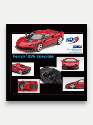 BBR Models 1:64 Ferrari 296 Speciale Rosso Corsa