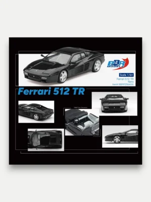BBR Models 1:64 Ferrari 512 TR Nero Black - BBRFER64035