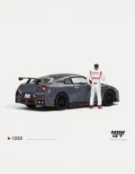 MINI GT #1333 1:64 Nissan GT-R Nismo 2024 Tsukuba Lap Record w/ Matsuda Figure RHD