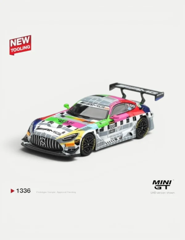 MINI GT #1336 1:64 Mercedes-AMG GT3 #888 Mercedes-AMG Team GMR Meguiar´s Bathurst 12H 2025