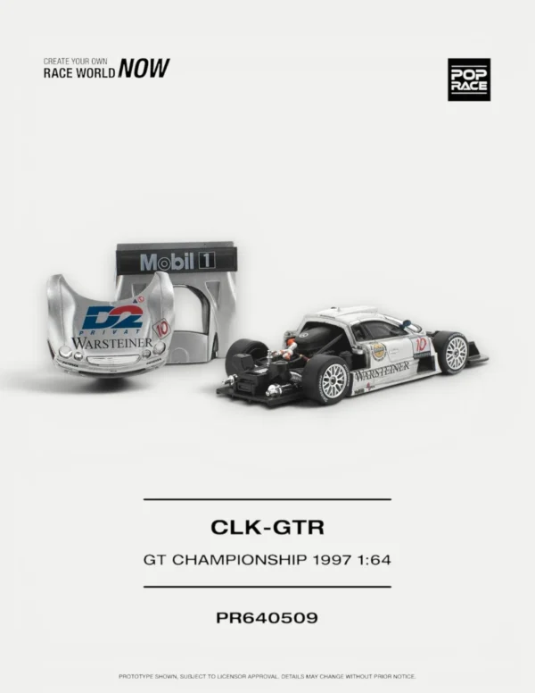 Pop Race 1:64 Mercedes-Benz AMG CLK GTR 1997 FIA GT Championship