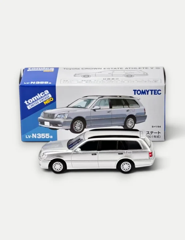 Tomica Limited Vintage NEO (TLV-N) 1/64 Toyota Crown Estate Athlete V Metallic Silver LV-N355a
