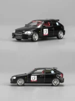 Motorhelix 1:64 Honda Civic Type R (EK9) NO GOOD Racing - Black (M65022)