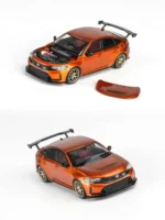 Motorhelix 1:64 Honda Civic Type R (FL5) Customized Metallic Orange - M65345