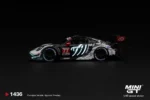 MINI GT #1436 1:64 Porsche 911 GT3 R (992) #77 AO Racing "Skeleton Rexy" 2026 IMSA Petit Le Mans (Glow-in-the-Dark / Glow Rexy)