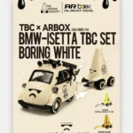 AR Box (Almost Real) 1:64 BMW Isetta TBC Set - Boring White (#80 / 630310011)
