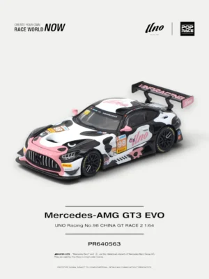 POP RACE #PR640563 1:64 Mercedes-AMG GT3 EVO UNO RACING #98 "Momo" - 2026 China GT Race 2